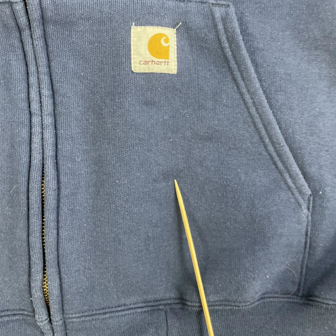Carhartt Full Zip Sweatshirt Hoodie Size Large Blue