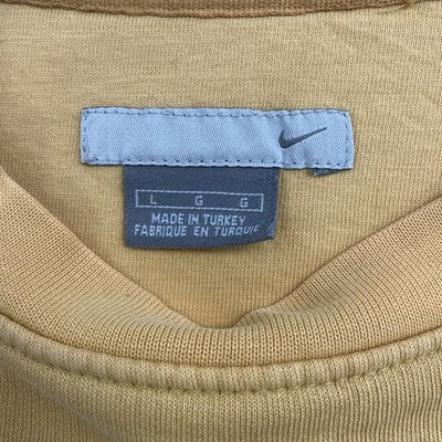 Vintage Nike Crewneck Sweatshirt Size Large Embroidered Swoosh Yellow