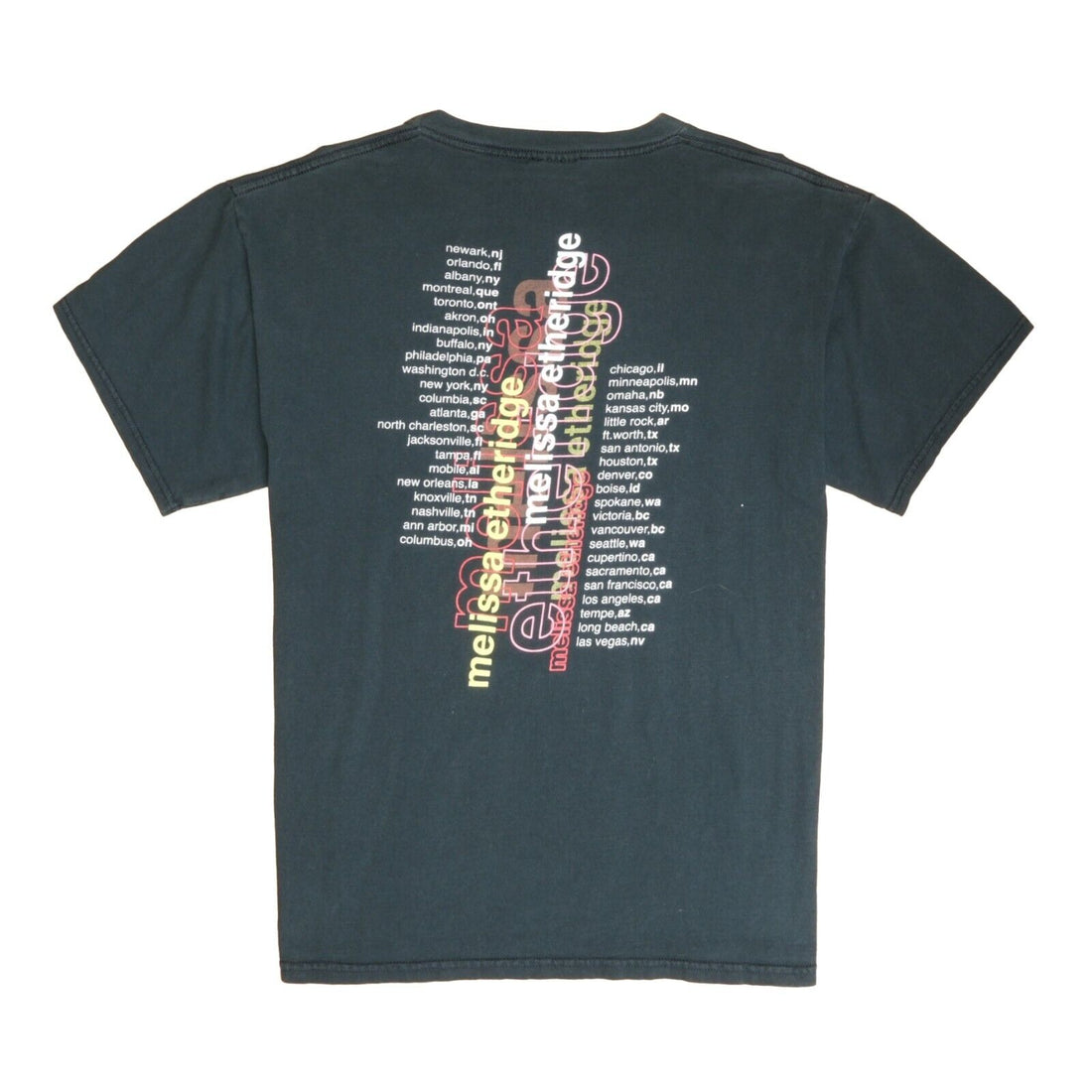Vintage Melissa Etheridge Winterland Tour T-Shirt Size Large Music Tee
