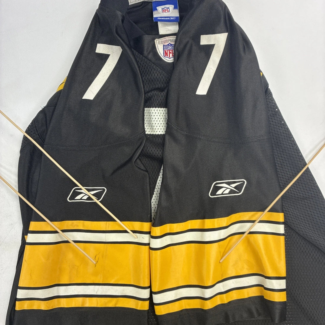 Vintage Pittsburgh Steelers Ben Roethlisberger Reebok Jersey Large NFL