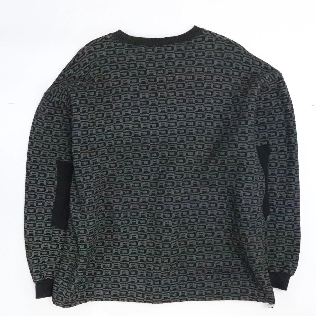 Vintage Dada Crewneck Sweatshirt Size XL All Over Print Monogram Y2K