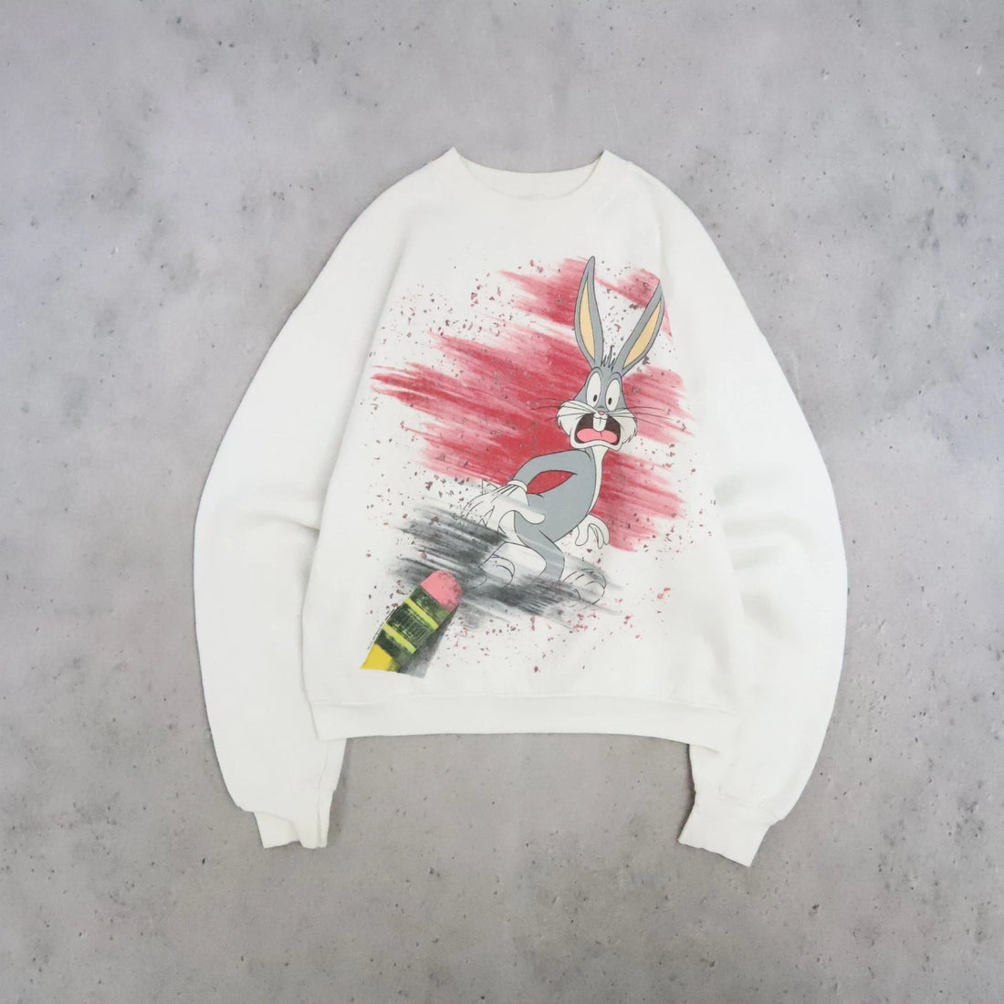 Vintage Bugs Bunny Looney Tunes Crewneck Sweatshirt Size XL 1993 90s
