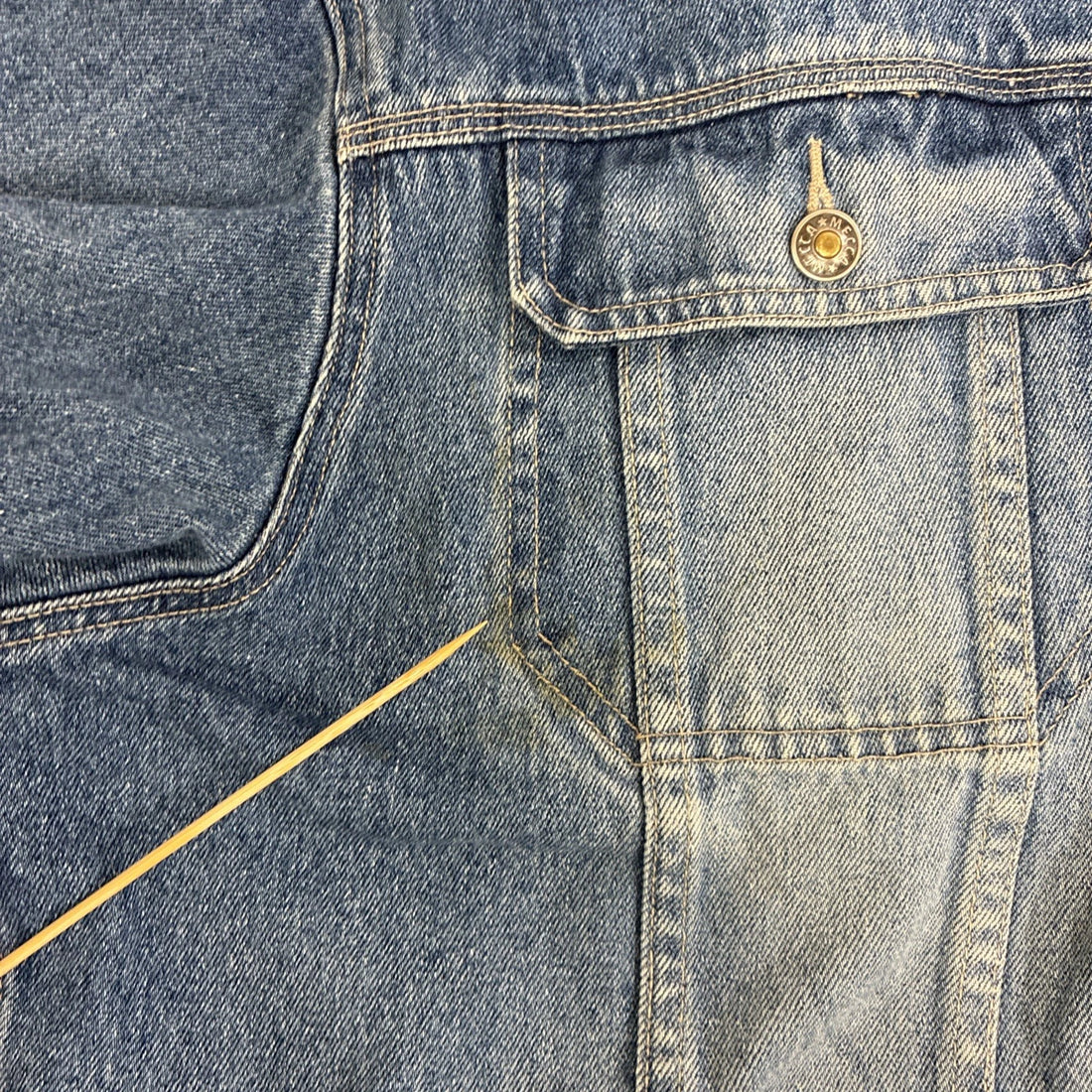 Vintage Mecca Jeans Denim Trucker Jacket Size XL Y2K