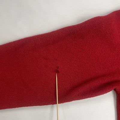 Vintage Adidas Fleece Sweatshirt Hoodie Size Large Red