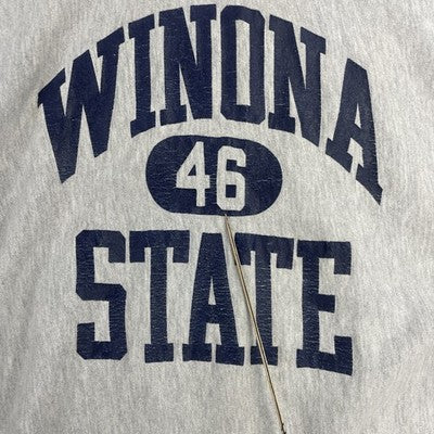 Vintage Winona State Champion Reverse Weave Sweatshirt Size XL 80s