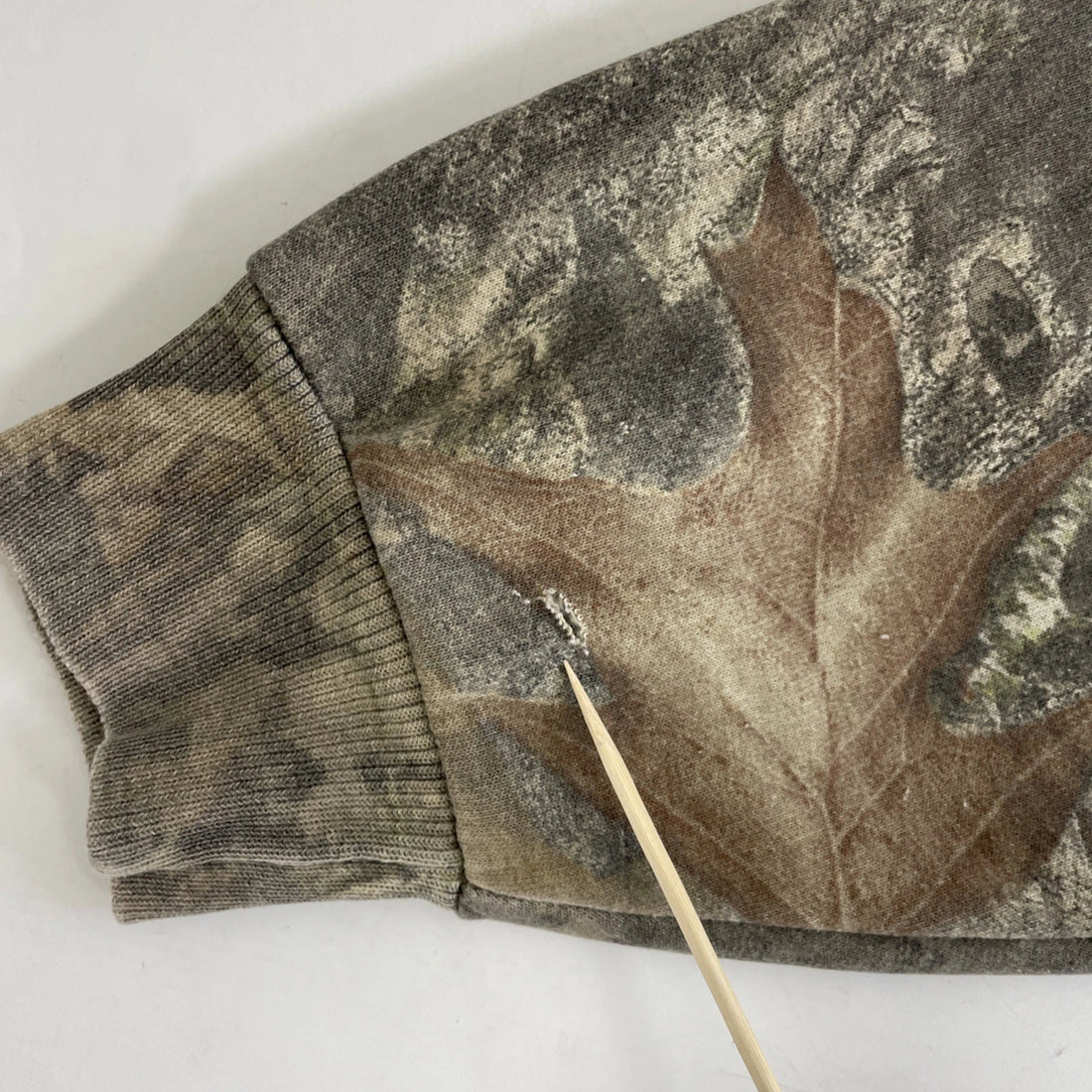 Mossy Oak Breakup Camo Full Zip Sweatshirt Hoodie Size 2XL