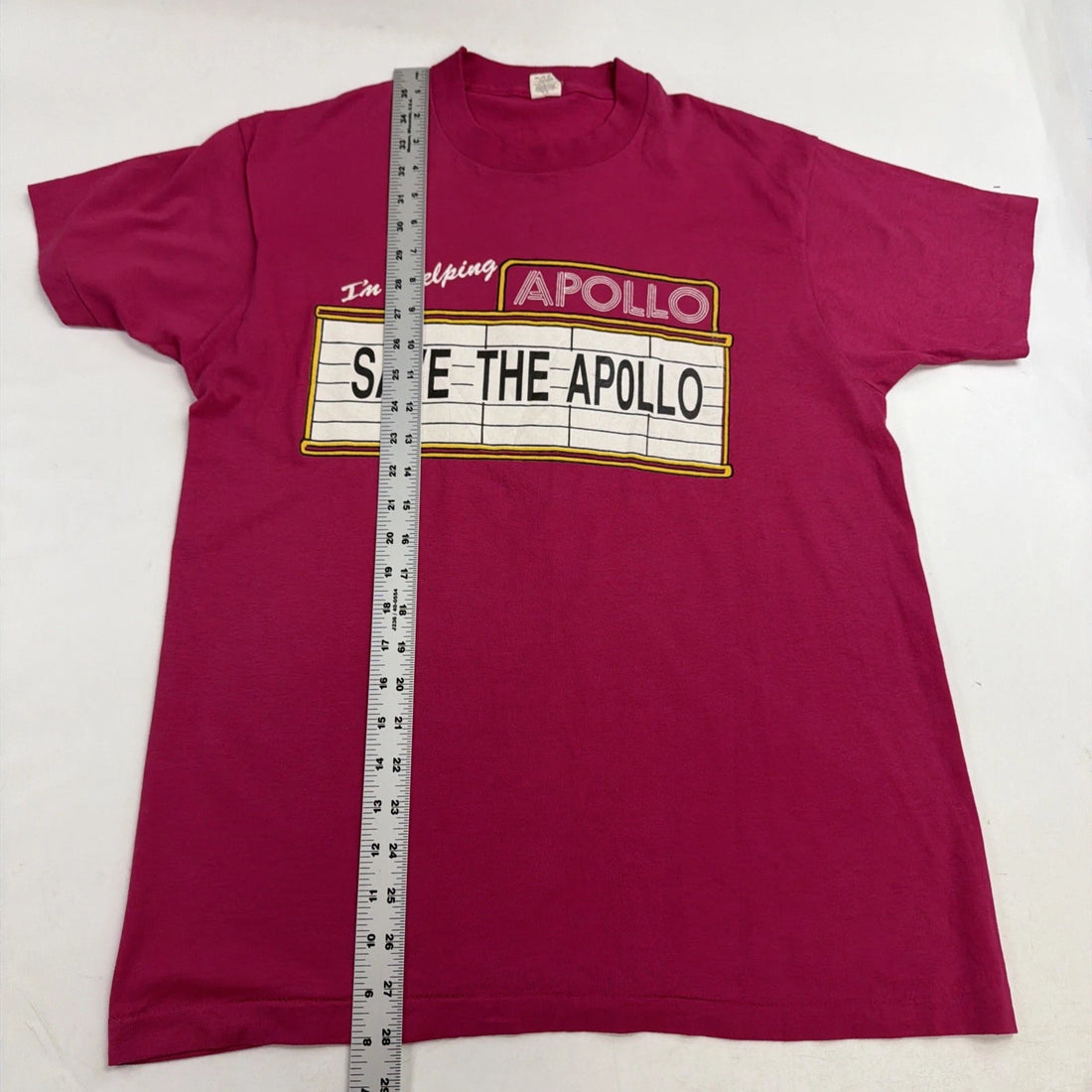 Vintage Save The Apollo T-Shirt Size XL 80s