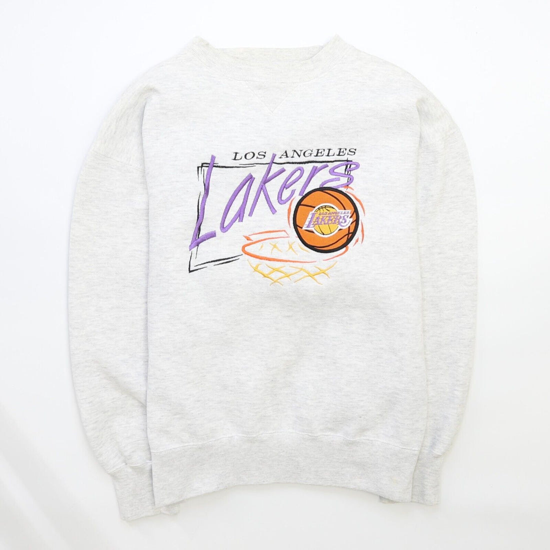 Vintage Los Angeles Lakers Crewneck Sweatshirt Size Medium 90s NBA