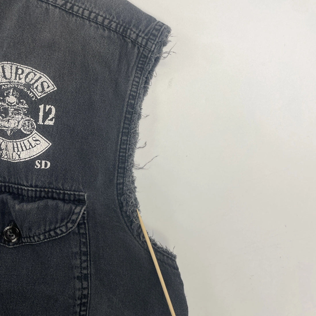 Vintage Sturgis Black Hills Rally Button Up Vest Size Large