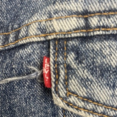 Vintage Levi's Sherpa Lined Denim Trucker Jacket Size Large