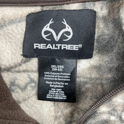 Realtree Camo Full Zip Fleece Jacket Size 2XL