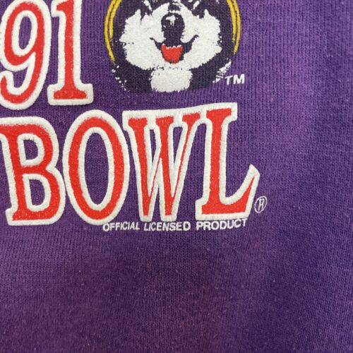 Vintage Washington Huskies Rose Bowl Crewneck Sweatshirt Large 1991 90s NCAA