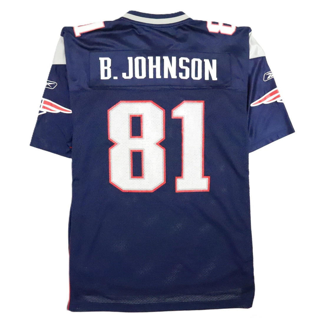 Vintage Bethel Johnson New England Patriots Reebok Jersey Size XL NFL