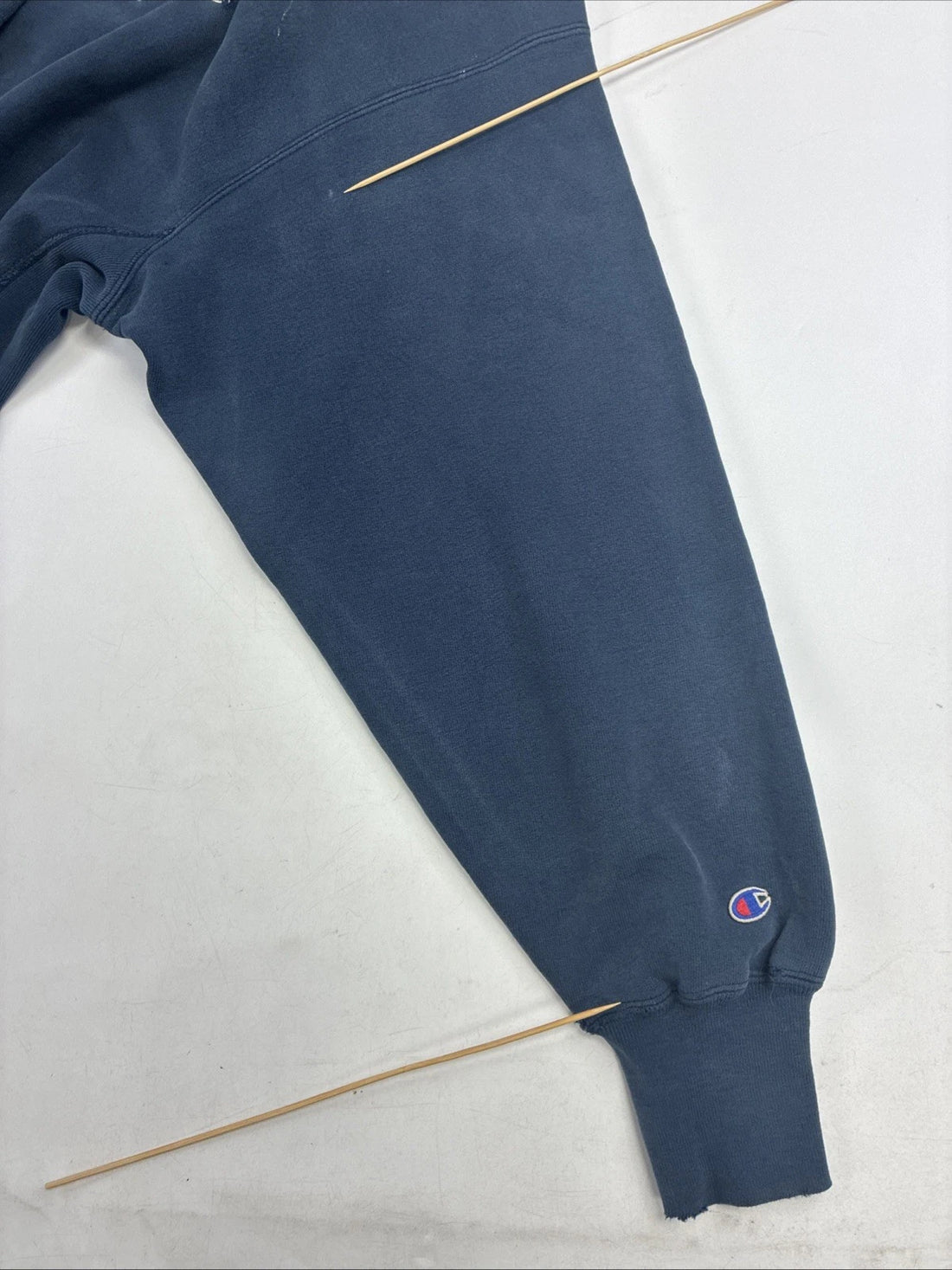 Vintage Champion Reverse Weave Spell Out Sweatshirt Size XL Blue 90s