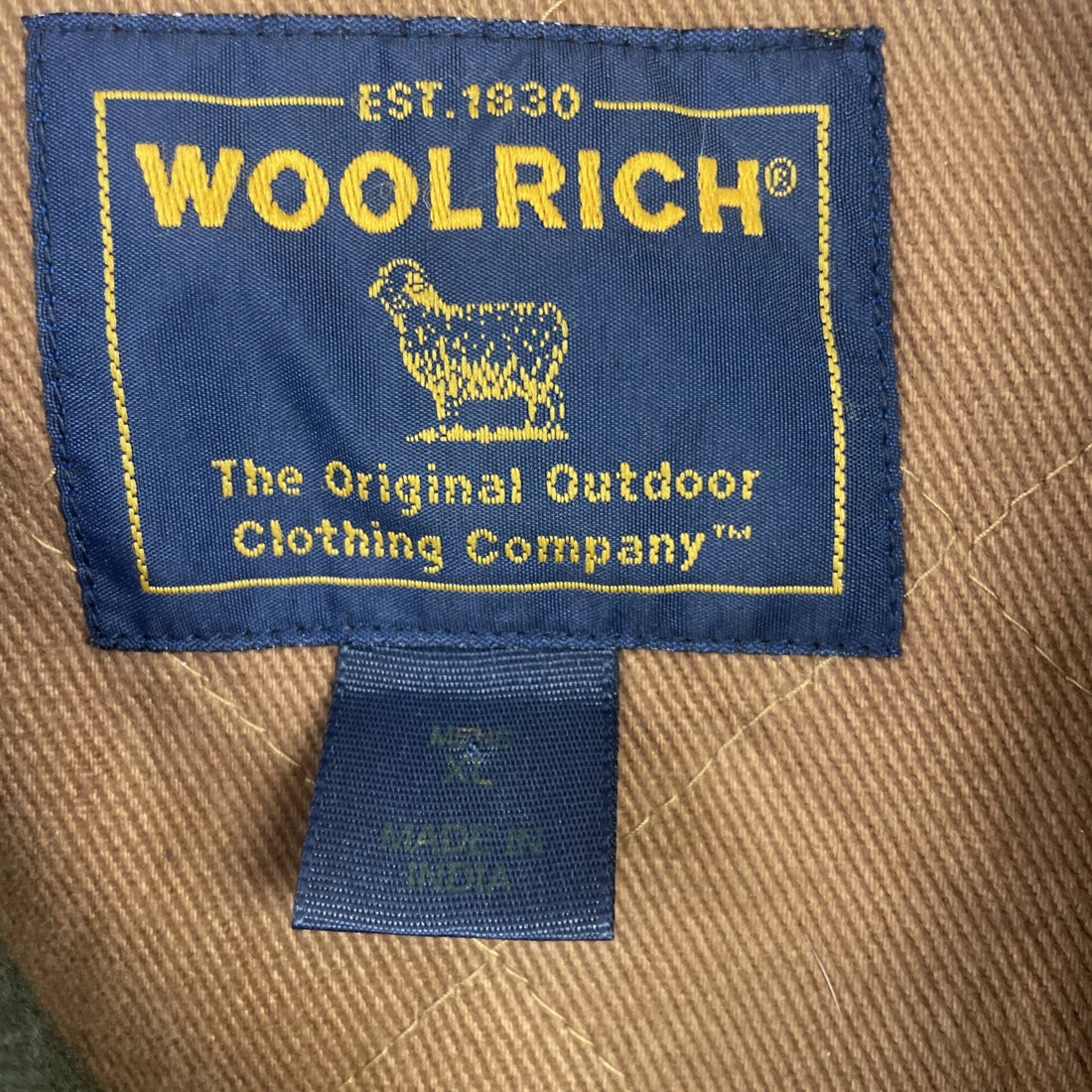 Vintage Woolrich Wool Jacket Size XL Green Leather Collar