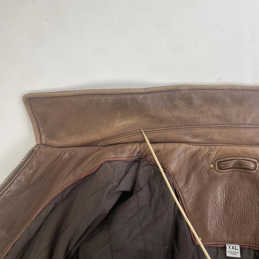 Wilsons M Julian Leather Jacket Size 2XL Brown