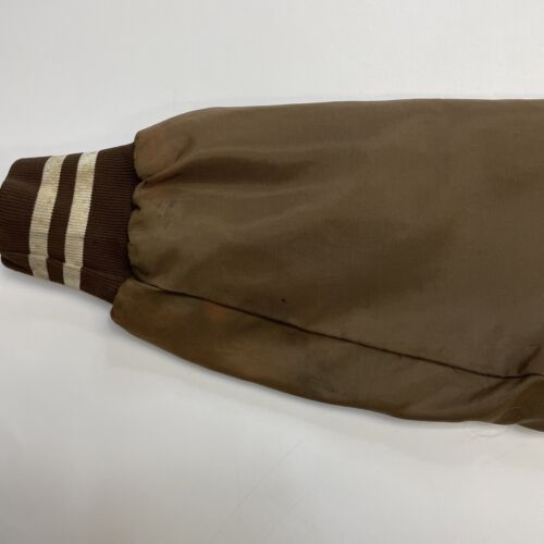 Vintage BGSU Satin Bomber Jacket Size Medium