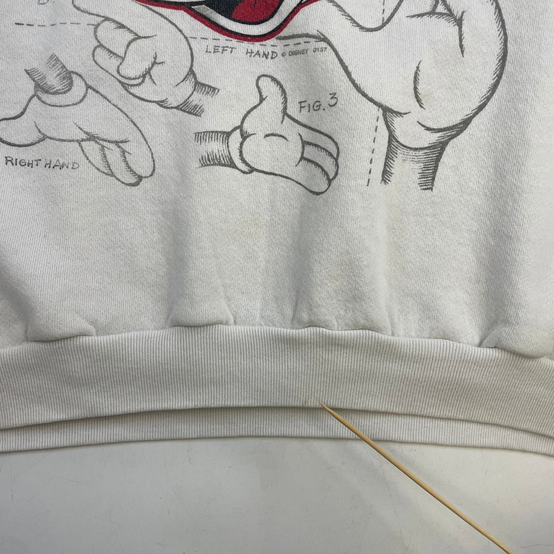 Vintage Mickey Mouse Sketch Disney Crewneck  Sweatshirt Size XL