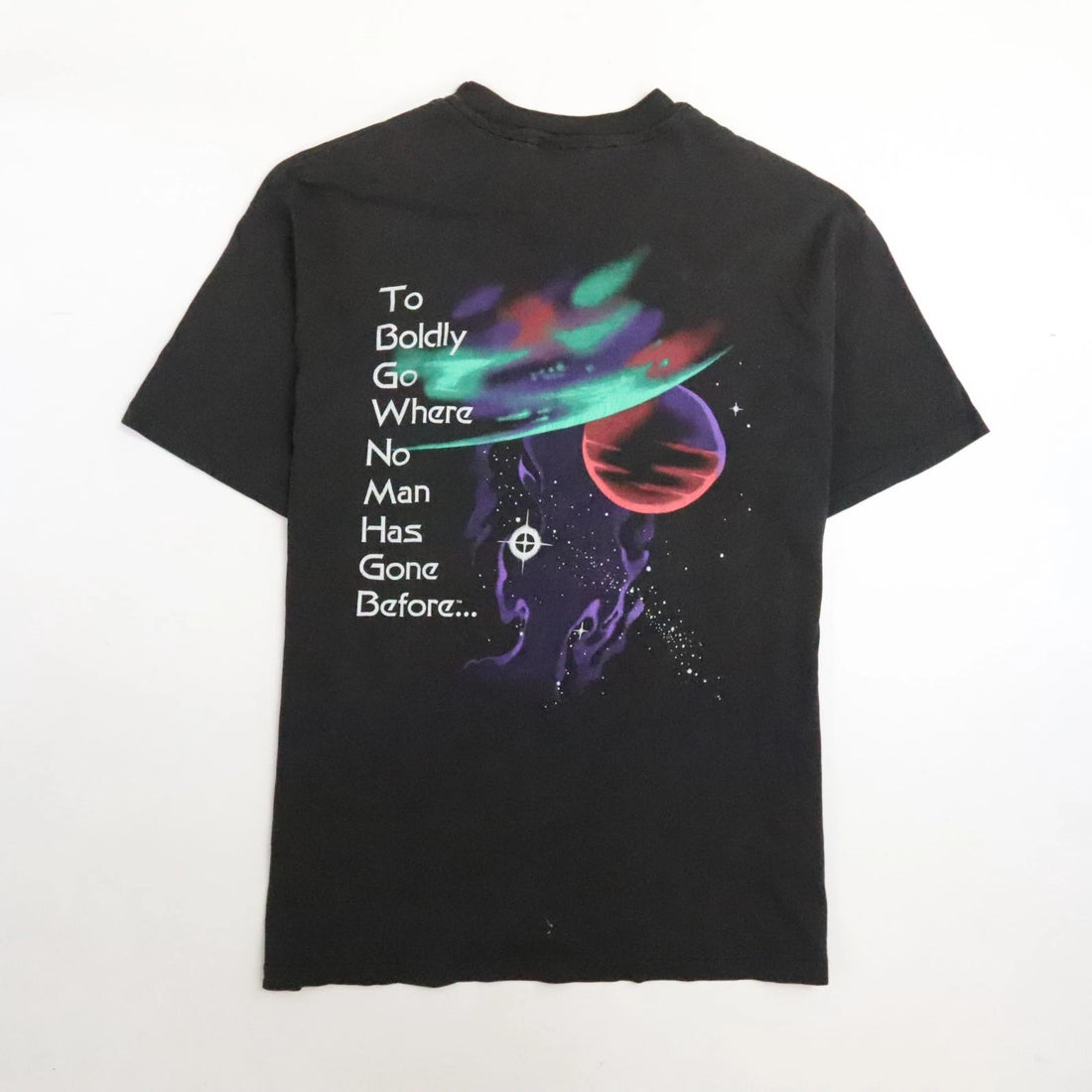 Vintage Star Trek To Boldly Go Where No Man Has Gone Before T-Shirt Large 90s