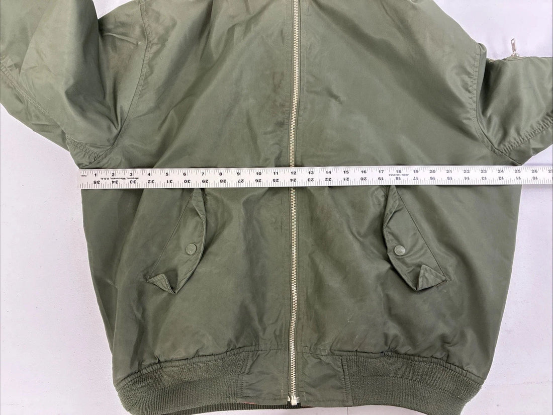 Levi Strauss & Co. Flight Bomber Jacket Size Medium Green
