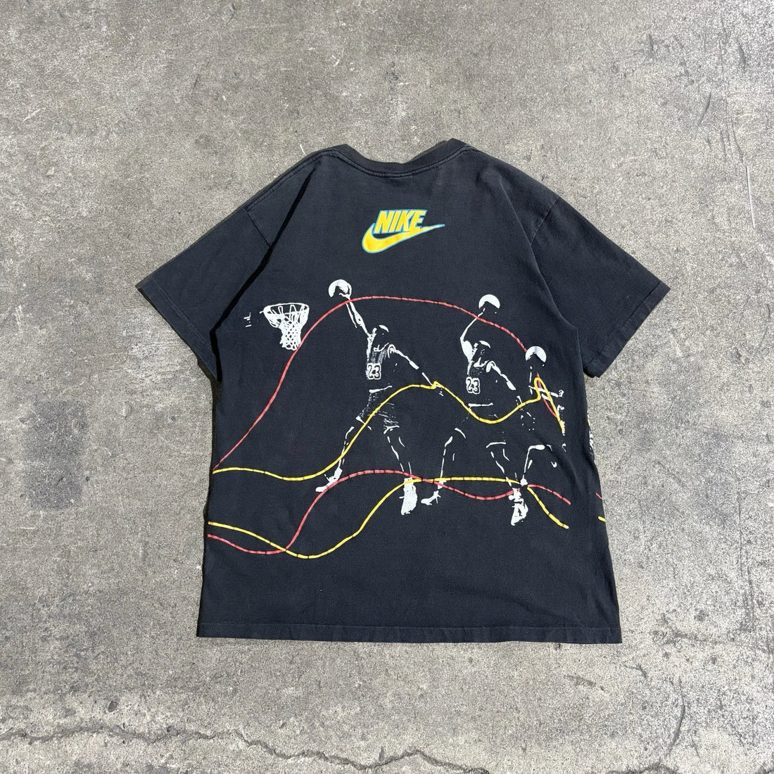 Vintage Michael Jordan Art Of The Dunk Nike T-Shirt Large 80s 90s