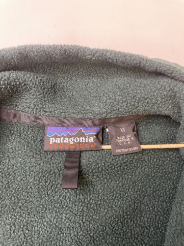 Vintage Patagonia Synchilla Full Zip Fleece Jacket Size XS Green