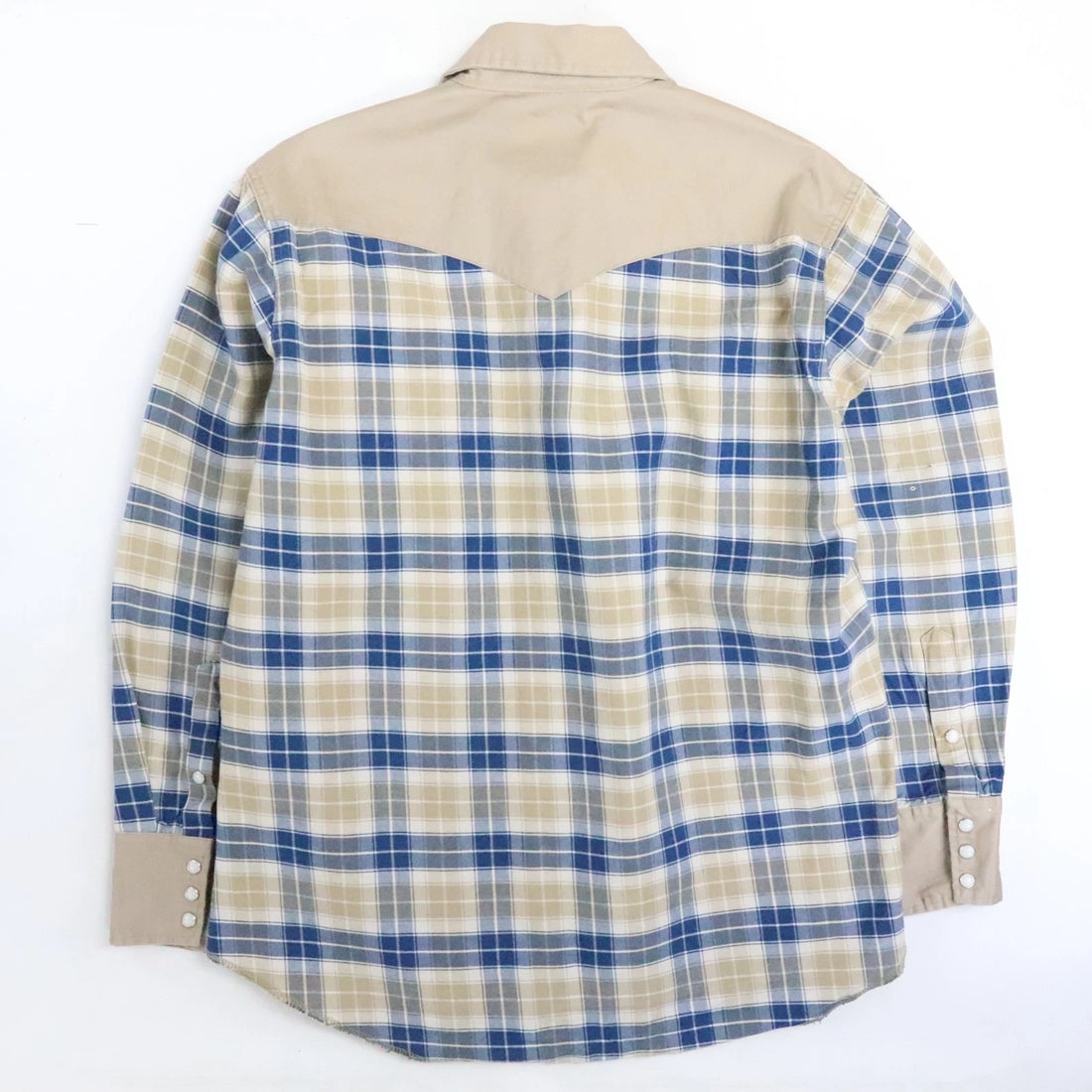 Wrangler Western Pearl Snap Shirt Size Large Plaid
