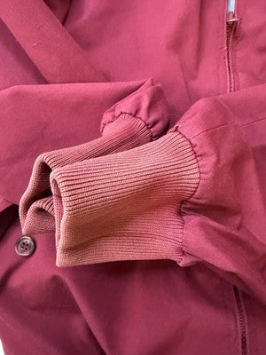 Vintage Eddie Bauer Bomber Jacket Size Large Red Reversible
