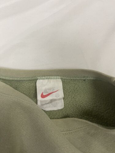 Vintage Nike Sweatshirt Crewneck Size XL Sage Green Embroidered Swoosh 90s