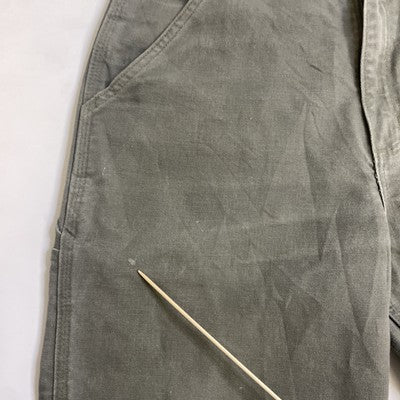Carhartt Canvas Carpenter Work Pants Size 32 X 34 Green