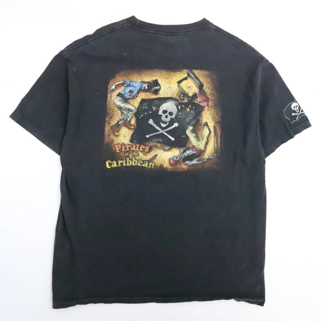 Vintage Pirates Of The Caribbean Disney T-Shirt Size XL Double Sided