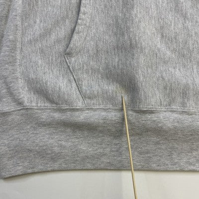 Vintage Champion Spell Out Reverse Weave Sweatshirt Hoodie Size Large Gray 90s