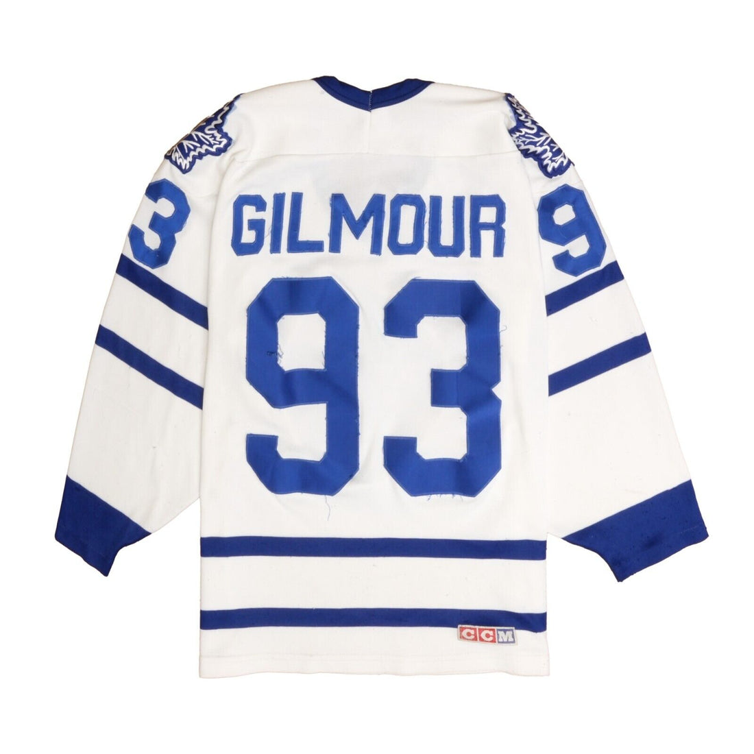 Vintage Toronto Maple Leafs Doug Gilmour CCM Maska Jersey Size Small NHL