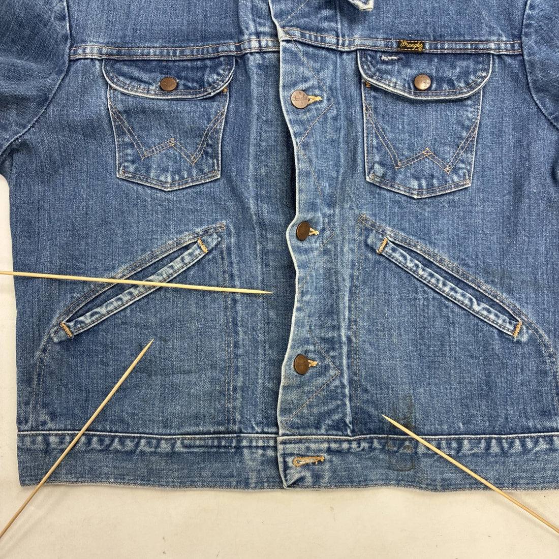 Vintage Wrangler Denim Trucker Jacket Size 44