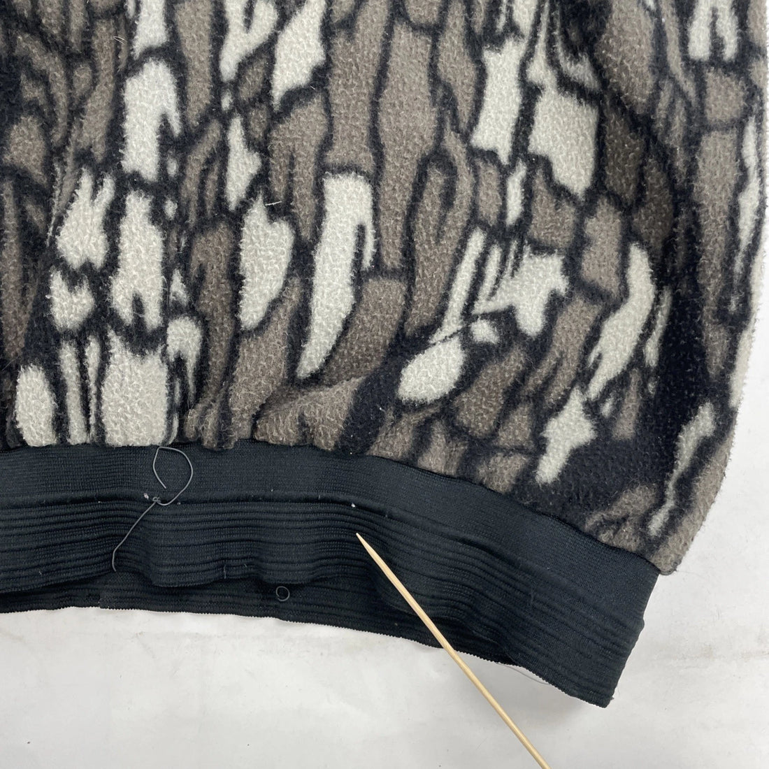 Vintage Tree Camo Pullover Fleece Jacket Size XL