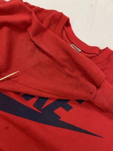 Nike swoosh hot sale red sweatshirt