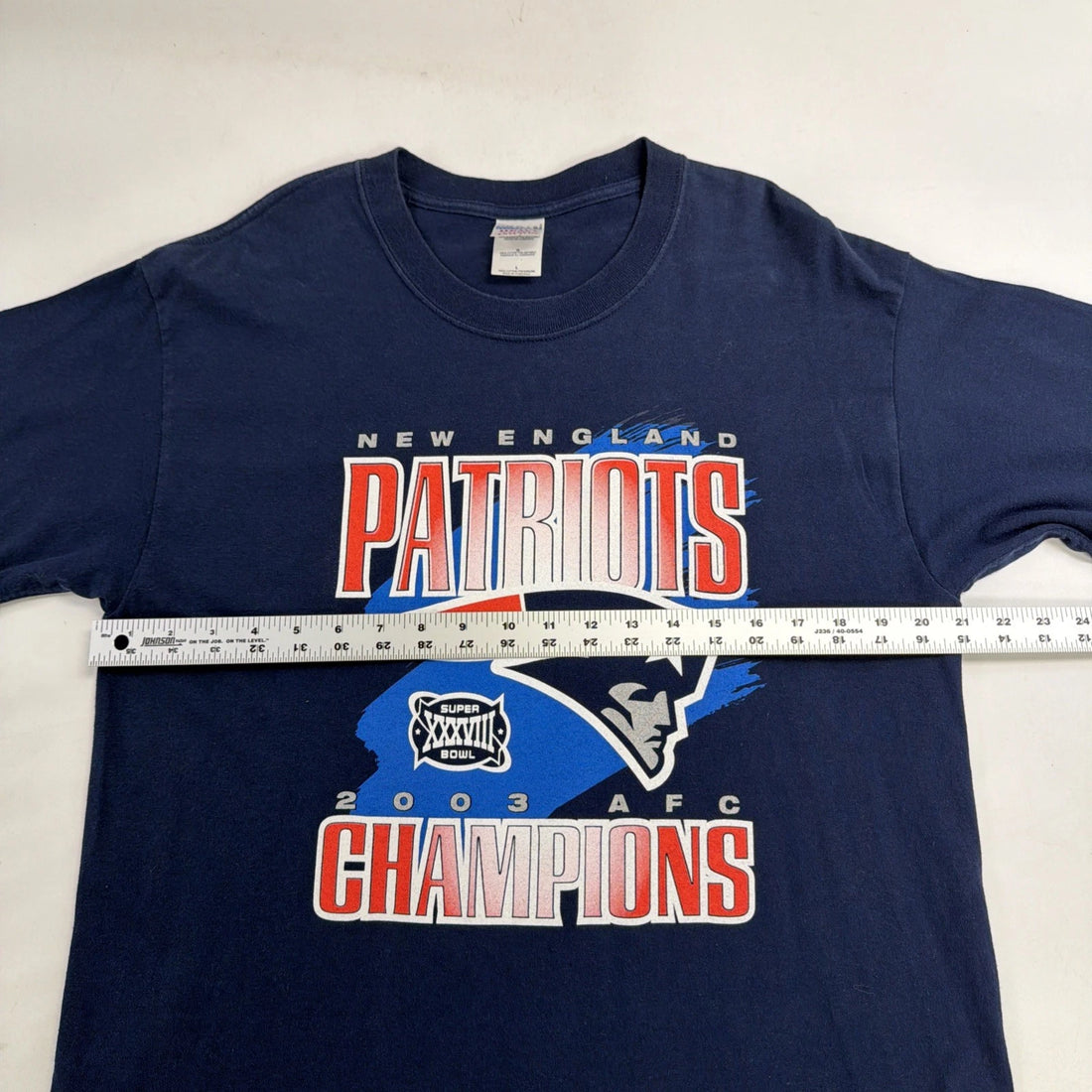 Vintage New England Patriots Super Bowl XXXVIII T-Shirt Size Large NFL