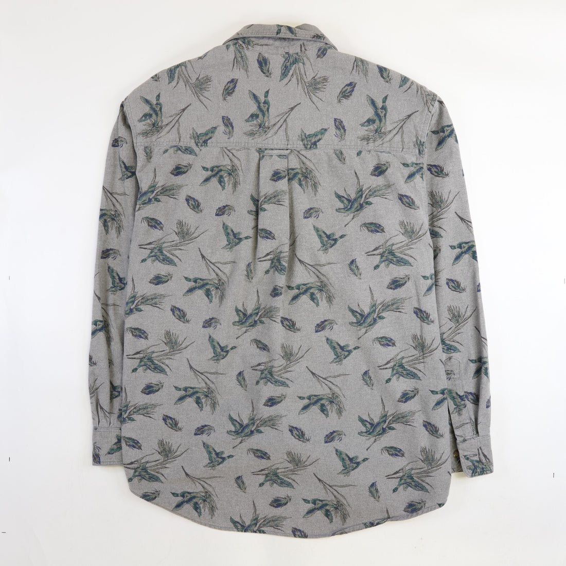 Vintage Eddie Bauer Button Up Shirt Size Large Pheasant All Over Print