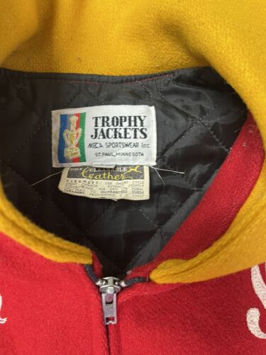 Vintage Sibley Warriors Meca Sportswear Wool Varsity Jacket Size Medium 1988 80s