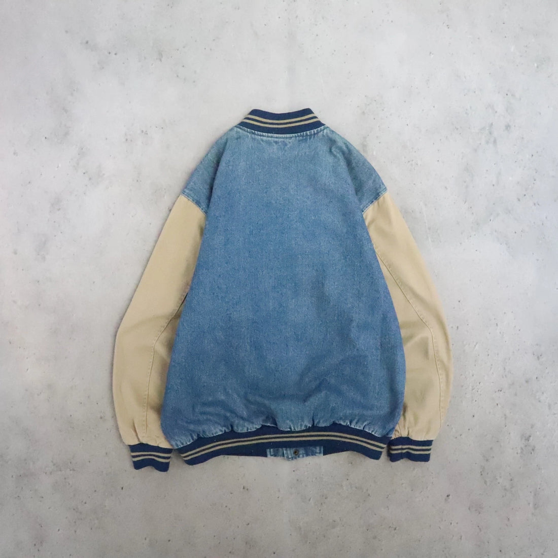 Vintage Haagen Dasz Denim Bomber Jacket Size Medium