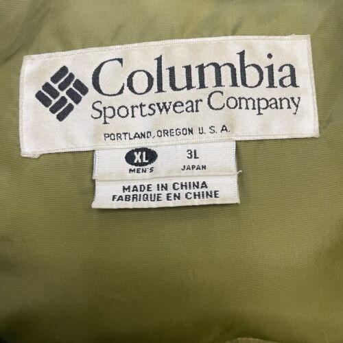 Vintage Columbia Puffer Jacket Size XL Teal Insulated