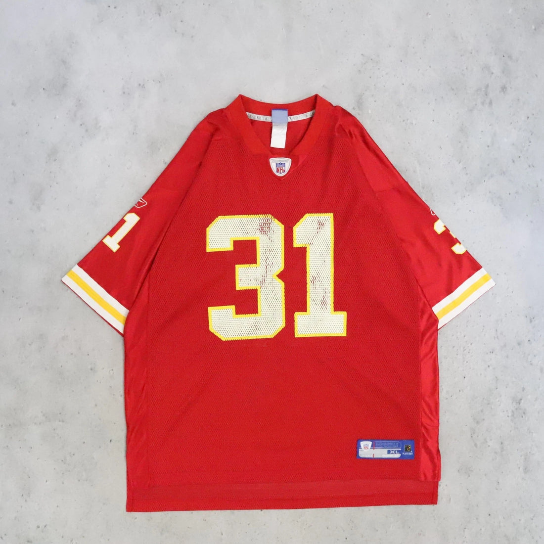 Vintage Kansas City Chiefs Priest Holmes Reebok Jersey Size XL NFL