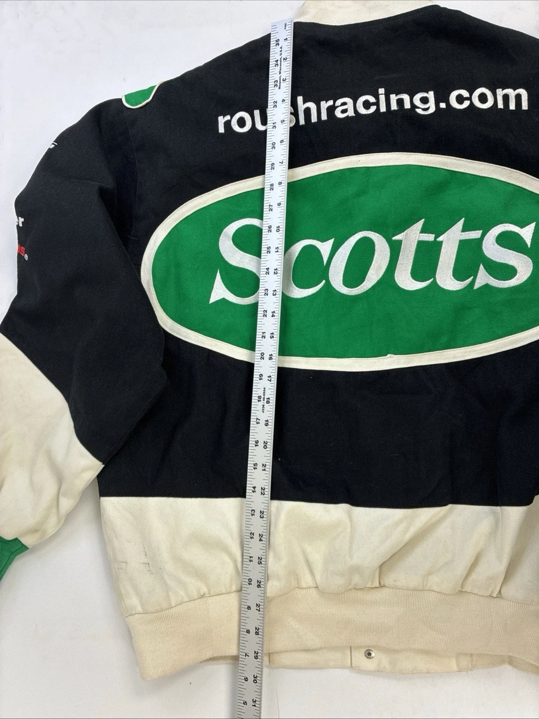 Vintage Carl Edwards Scotts Racing Jacket Size Large NASCAR