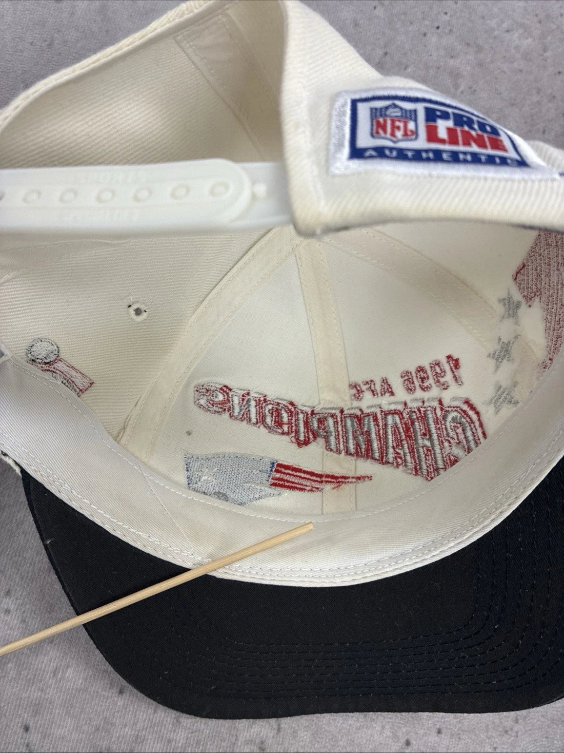New England Patriots 1996 AFC Champs Shadow Sports Specialties Snapback Hat OSFA