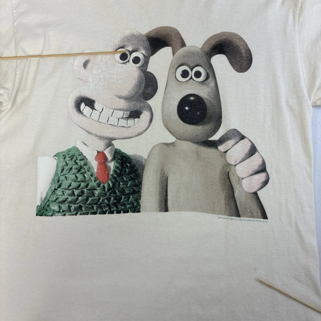 Vintage Wallace And Gromit Movie T-Shirt Size Large 90s