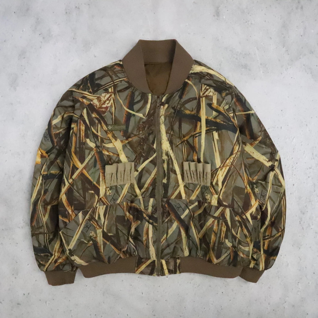 Columbia Delta Hunter X Camo Hunting Bomber Jacket Size 2XL Reversible