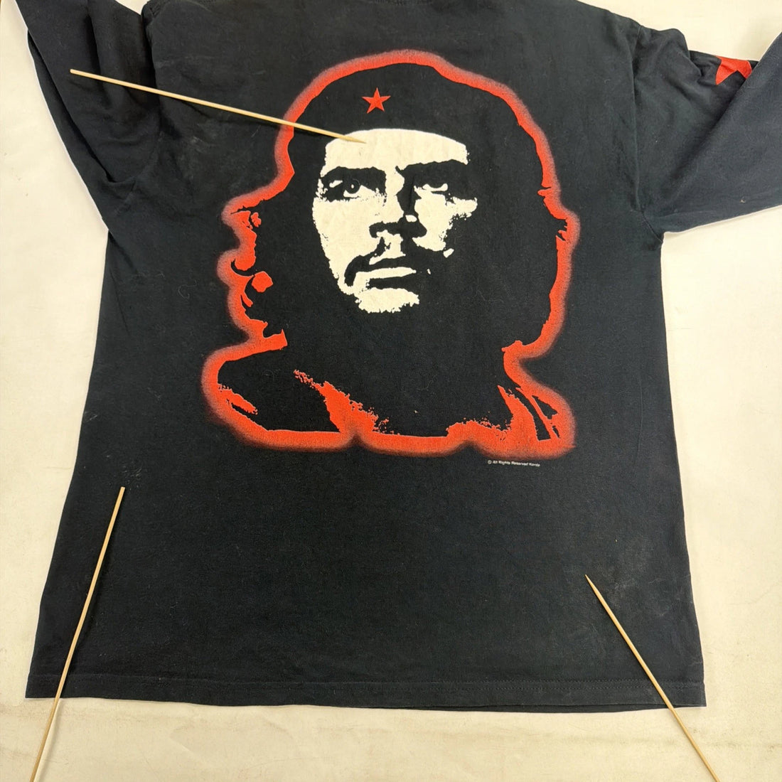 Che Guevara Long Sleeve T-Shirt Size Large Double Sided