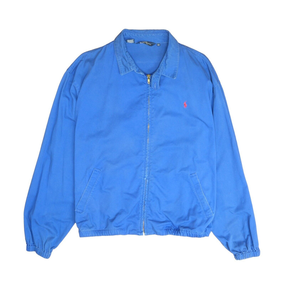 Vintage Polo Ralph Lauren Harrington Jacket Size 2XL Blue Embroidered