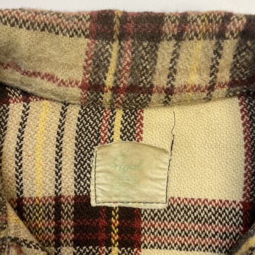 Vintage Sigal Wool Button Up Shirt Size XL Plaid