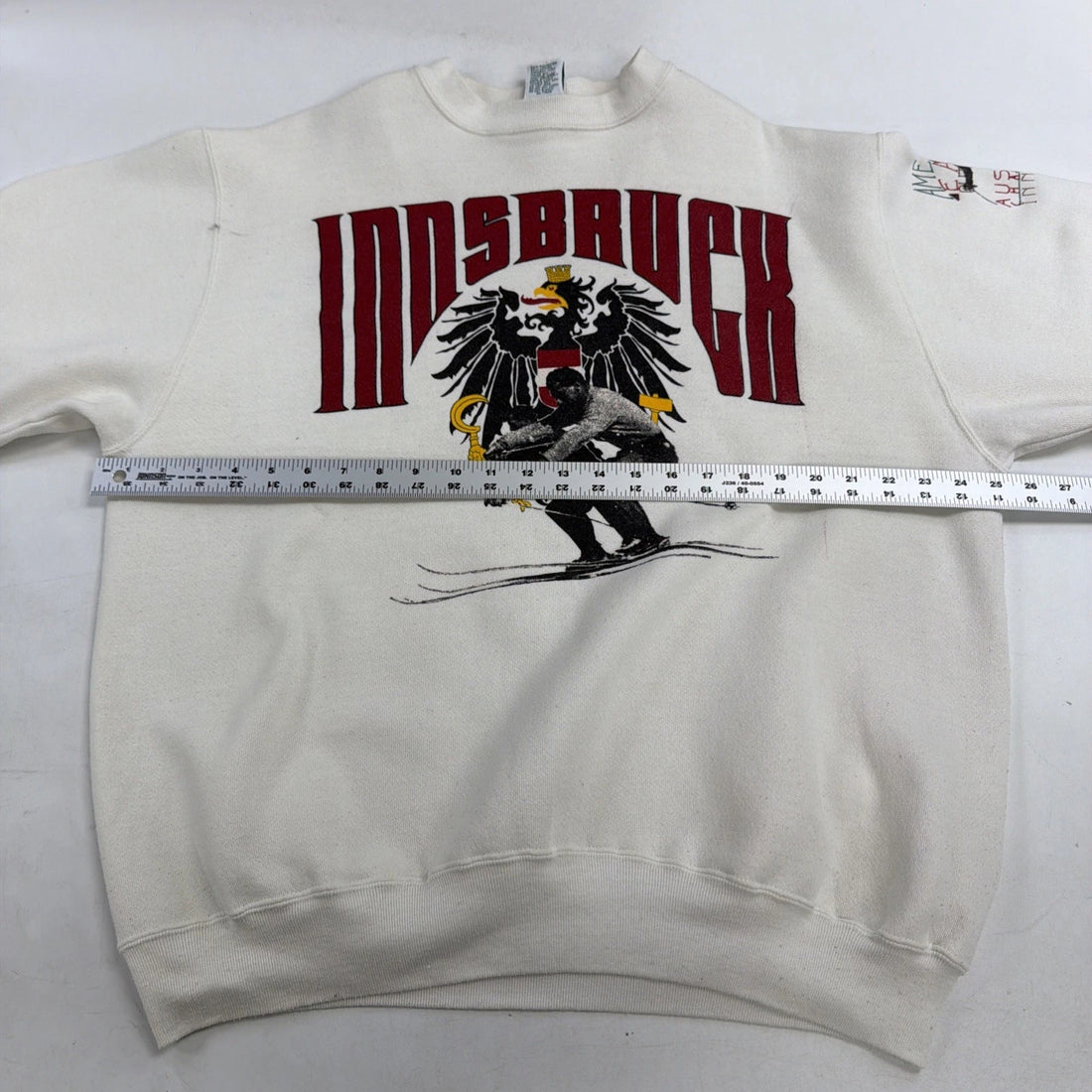 Vintage Austrian Challenge Innsbruck Ski Crewneck Sweatshirt Size XL 90s